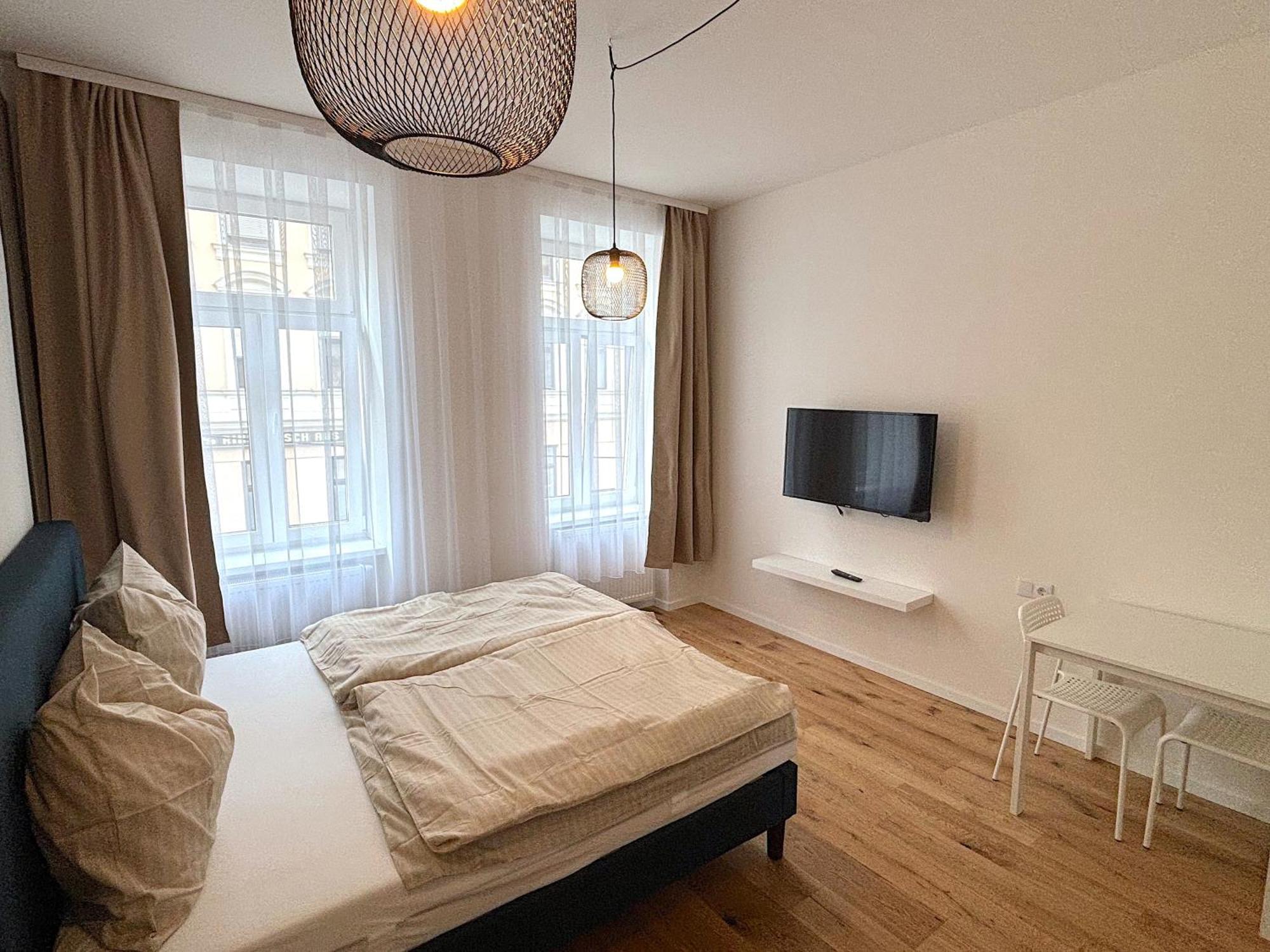 Apartamento Smartes Apartment, Design, Queensize-bett